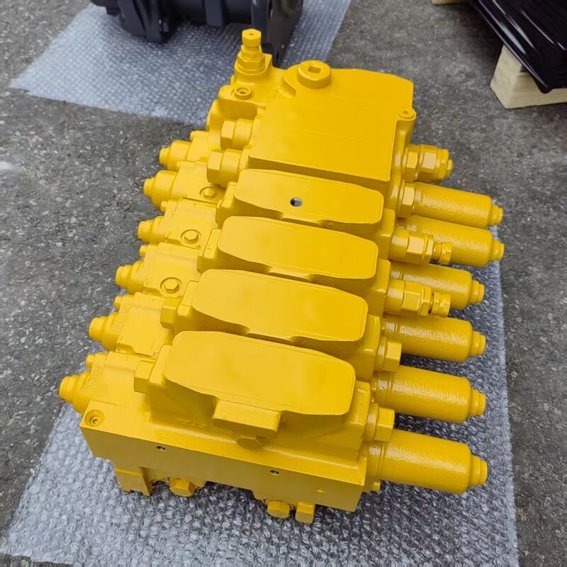 Bulldozer Komatsu D375A-6 and D375A-6R main control valve assemblies; part numbers 723-66-21400 and 723-66-21600 723-65-21400